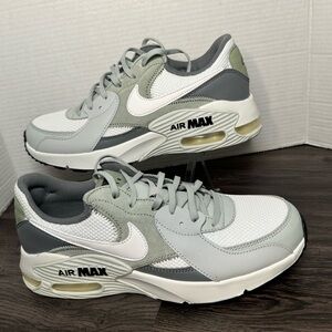 Nike Air Max Excee Shoes Mens Size 8.5 White Gray Green Mesh Sneakers FZ5486-100